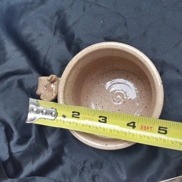 Clay Mug Glazed Pottery Studio Birds Sand Stone - Picture 7 of 12